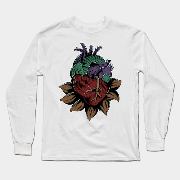 Heart attack Long Sleeve T-Shirt by 995dsgn